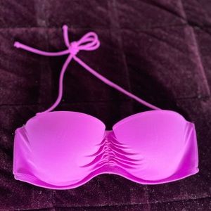 Victoria’s Secret swim suit. Purple, 34D.